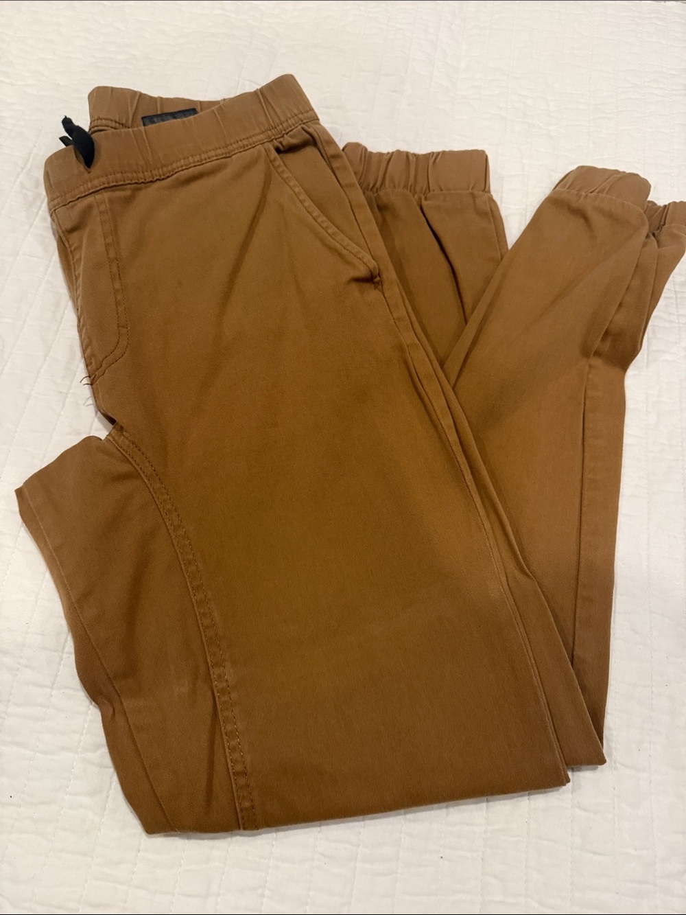 South Pole Casual Stretch Drawstring Pants in Brown